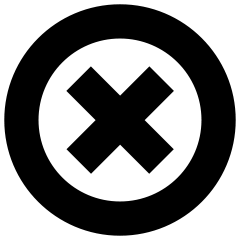 circle with x in it
